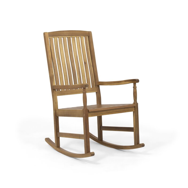 Rocking chair outdoor wood adirondack acacia walmart harlee brown dark